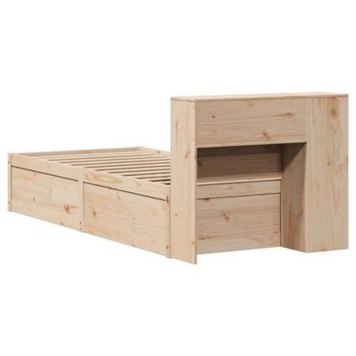 Okvir kreveta bez madraca 75 x 190 cm od masivne borovine - Prirodna 75 x 190 cm Cijena