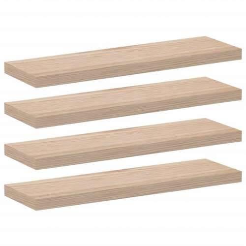 Plutajuće police 4 kom 80x23,5x4 cm od konstruiranog drva - 80 x 23.5 x 4 cm 4 1 Cijena