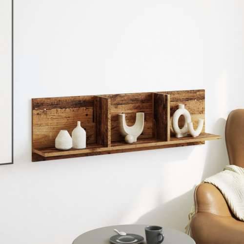 Zidni ormarić boja starog drva 100x16,5x30 cm konstruirano drvo - Staro drvo 100 x 16.5 x 30 cm 1 Cijena
