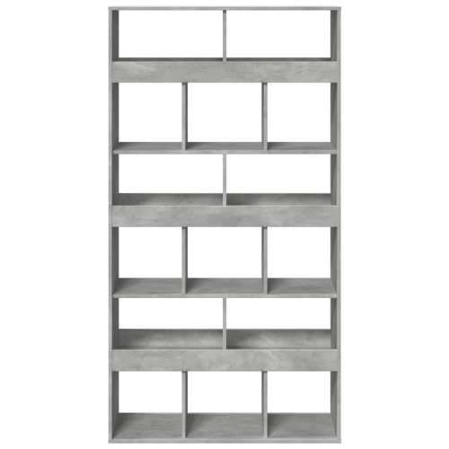 Regal za knjige boja betona 100x33x187,5 cm konstruirano drvo - Beton siva 1 187.5 cm Cijena