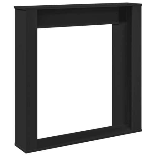 Okvir za kamin crni 100x20x100 cm od konstruiranog drva Crna Cijena