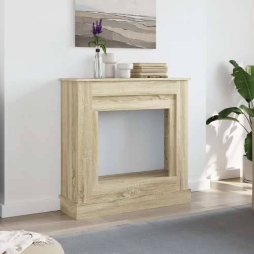 Okvir za kamin boja hrasta 90x30x90 cm od konstruiranog drva - sonoma hrast Cijena