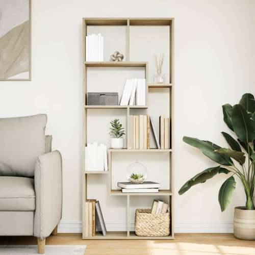Pregrada / regal za knjige boja hrasta 67x25x161,5 cm drveni - sonoma hrast 1 Cijena