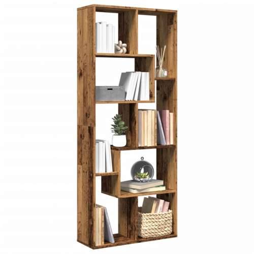 Pregrada / regal za knjige boja drva 67 x 25 x 161,5 cm drveni - Staro drvo 1 Cijena