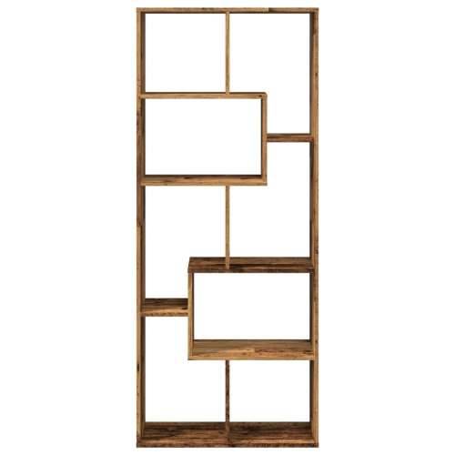 Pregrada / regal za knjige boja drva 67 x 25 x 161,5 cm drveni - Staro drvo 1 Cijena