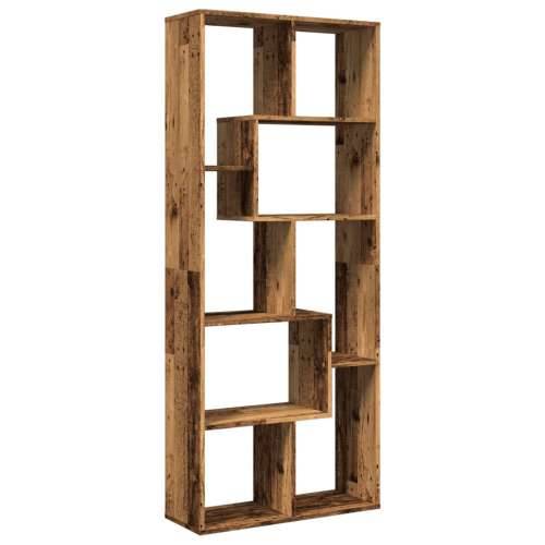 Pregrada / regal za knjige boja drva 67 x 25 x 161,5 cm drveni - Staro drvo 1 Cijena