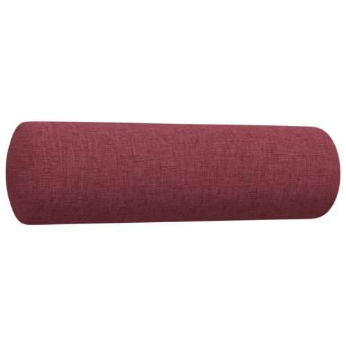 4-dijelni set sofa s tabureom i jastucima boja vina tkanina - boja crnog vina s jastucima i tabureom Cijena
