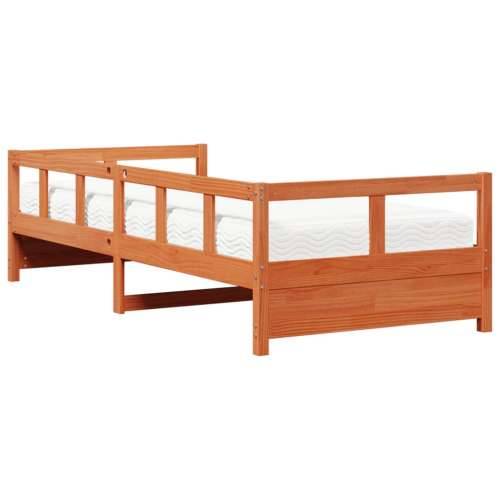 Dnevni krevet s madracem voštano smeđi 80x200 cm od borovine Voštano smeđa 80 x 200 cm Da Cijena