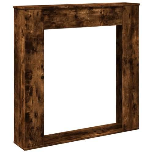 Okvir za kamin boja hrasta 100x20x100 cm od konstruiranog drva - Dimljeni hrast Cijena