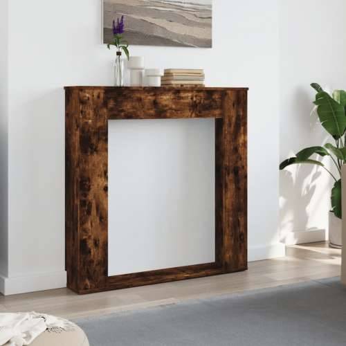 Okvir za kamin boja hrasta 100x20x100 cm od konstruiranog drva - Dimljeni hrast Cijena