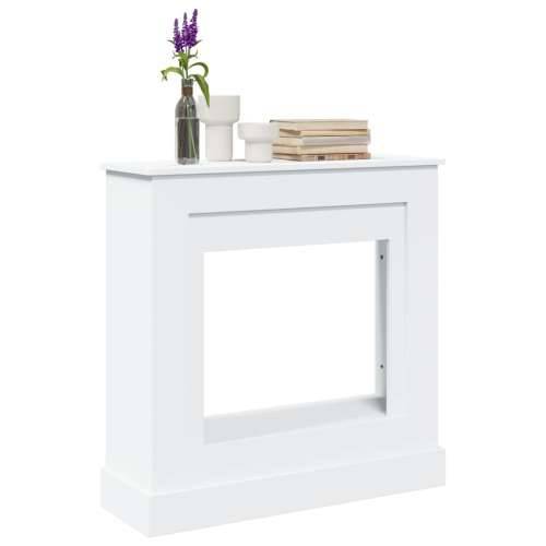 Okvir za kamin bijeli 90 x 30 x 90 cm od konstruiranog drva - Bijela Cijena