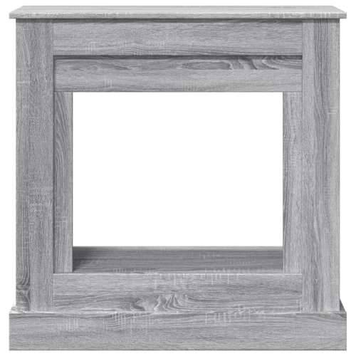 Okvir za kamin boja hrasta 90x30x90 cm od konstruiranog drva Sivi hrast sonoma Cijena