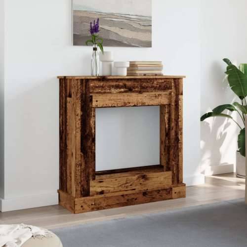 Okvir za kamin boja drva 90x30x90 cm od konstruiranog drva - Staro drvo Cijena