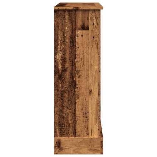 Okvir za kamin boja drva 90x30x90 cm od konstruiranog drva - Staro drvo Cijena