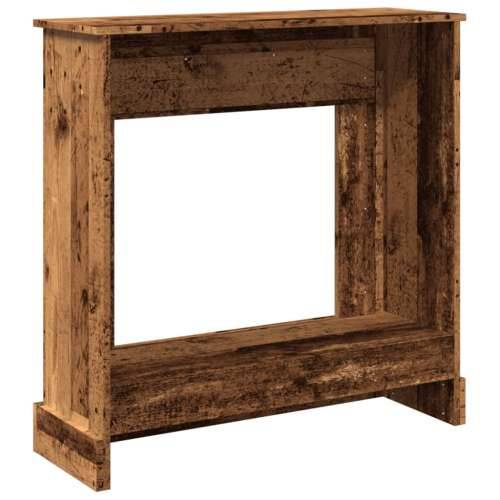 Okvir za kamin boja drva 90x30x90 cm od konstruiranog drva - Staro drvo Cijena