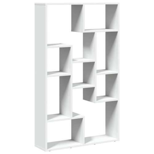 Regal za knjige bijeli 72 x 20 x 120 cm od konstruiranog drva - Bijela 1 72 cm Cijena