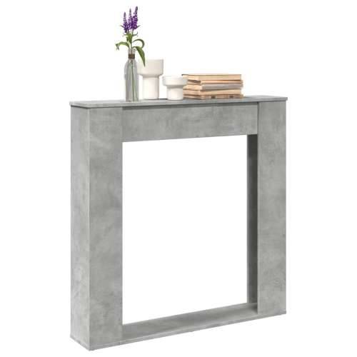Okvir za kamin boja betona 100x20x100 cm od konstruiranog drva - Beton siva Cijena