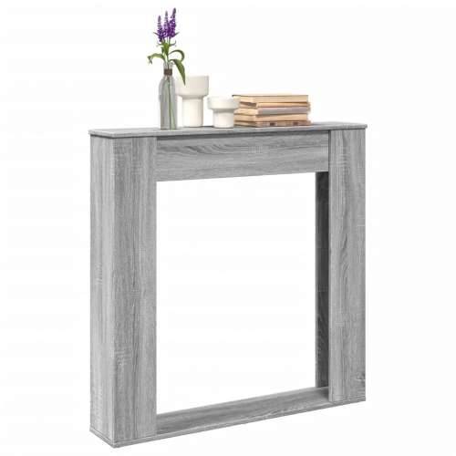 Okvir za kamin boja hrasta 100x20x100 cm od konstruiranog drva - Sivi hrast sonoma Cijena