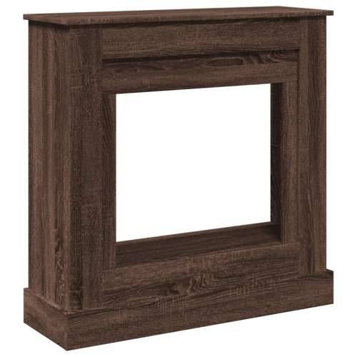 Okvir za kamin boja hrasta 90x30x90 cm od konstruiranog drva - Smeđi hrast Cijena