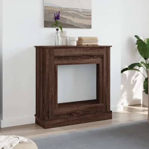 Okvir za kamin boja hrasta 90x30x90 cm od konstruiranog drva - Smeđi hrast Cijena