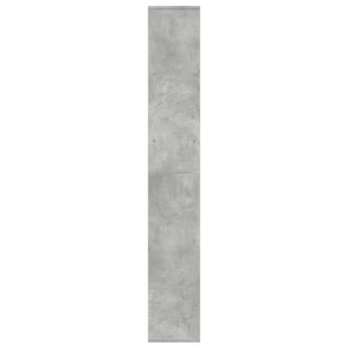 Paravan - Sobna pregrada / regal za knjige sivi 67 x 25 x 161,5 cm drveni - Beton siva 1 Cijena