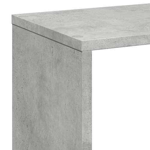 Paravan - Sobna pregrada / regal za knjige sivi 67 x 25 x 161,5 cm drveni - Beton siva 1 Cijena