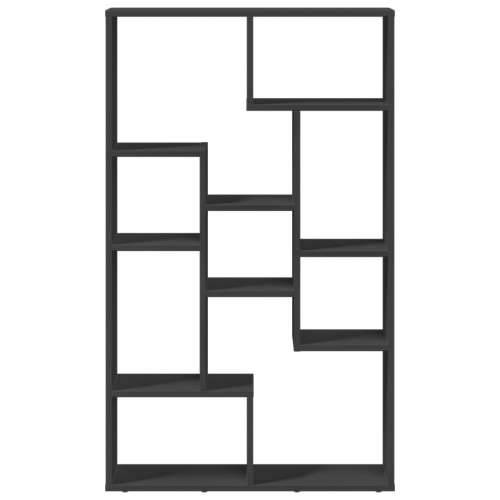 Regal za knjige crni 72 x 20 x 120 cm od konstruiranog drva - Crna 1 72 cm Cijena