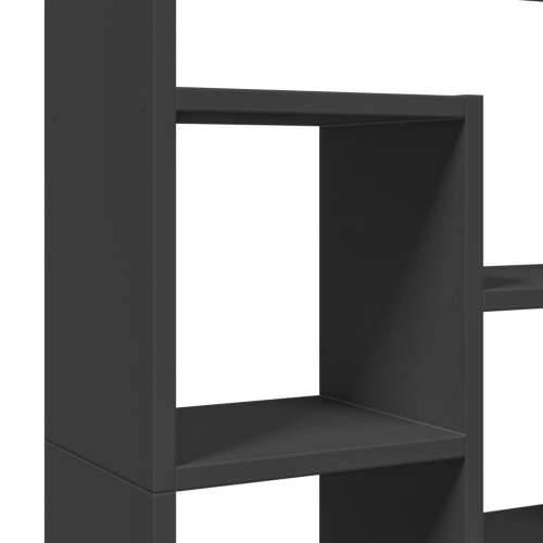 Regal za knjige crni 72 x 20 x 120 cm od konstruiranog drva - Crna 1 72 cm Cijena