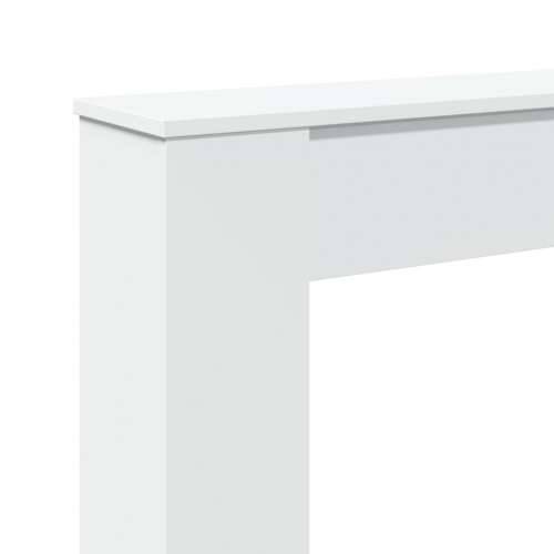 Okvir za kamin bijeli 100x20x100 cm od konstruiranog drva - Bijela Cijena