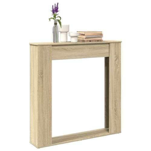 Okvir za kamin boja hrasta 100x20x100 cm od konstruiranog drva - sonoma hrast Cijena
