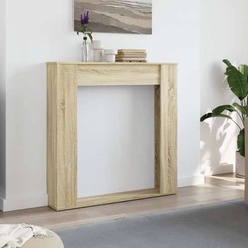 Okvir za kamin boja hrasta 100x20x100 cm od konstruiranog drva - sonoma hrast Cijena