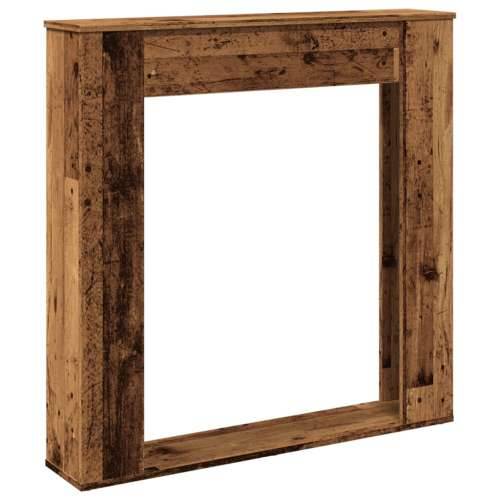Okvir za kamin boja drva 100x20x100 cm od konstruiranog drva - Staro drvo Cijena