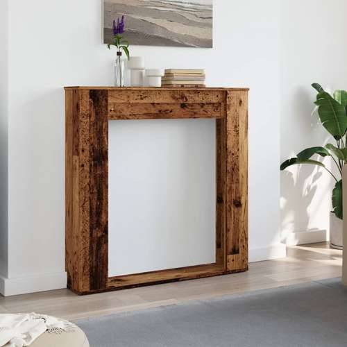 Okvir za kamin boja drva 100x20x100 cm od konstruiranog drva - Staro drvo Cijena