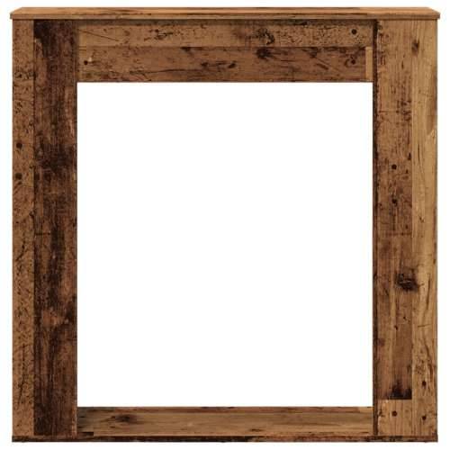 Okvir za kamin boja drva 100x20x100 cm od konstruiranog drva - Staro drvo Cijena