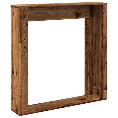 Okvir za kamin boja drva 100x20x100 cm od konstruiranog drva - Staro drvo Cijena