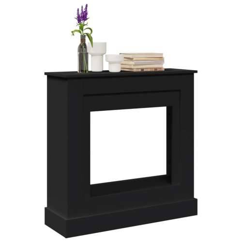 Okvir za kamin crni 90 x 30 x 90 cm od konstruiranog drva - Crna Cijena