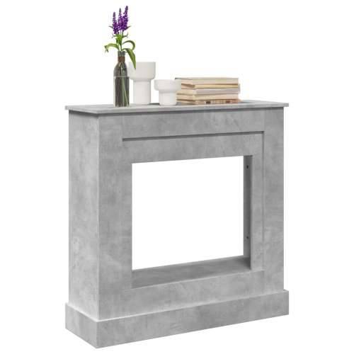 Okvir za kamin boja betona 90x30x90 cm od konstruiranog drva - Beton siva Cijena