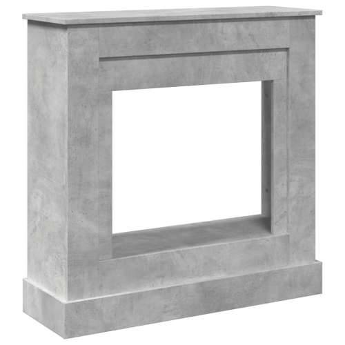 Okvir za kamin boja betona 90x30x90 cm od konstruiranog drva - Beton siva Cijena