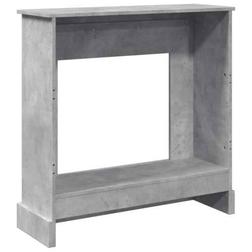 Okvir za kamin boja betona 90x30x90 cm od konstruiranog drva - Beton siva Cijena