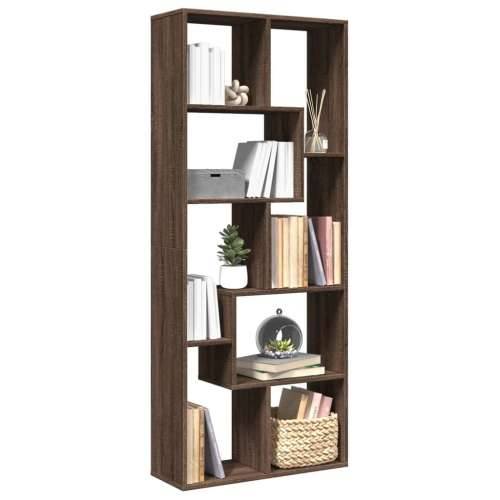 Pregrada / regal za knjige boja hrasta 67x25x161,5 cm drveni - Smeđi hrast 1 Cijena