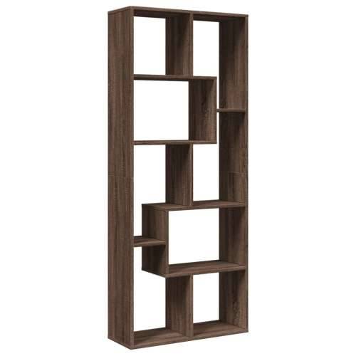 Pregrada / regal za knjige boja hrasta 67x25x161,5 cm drveni - Smeđi hrast 1 Cijena