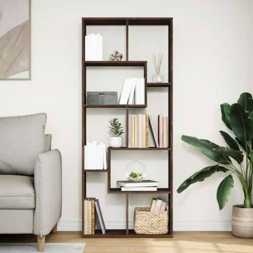 Pregrada / regal za knjige boja hrasta 67x25x161,5 cm drveni - Smeđi hrast 1 Cijena