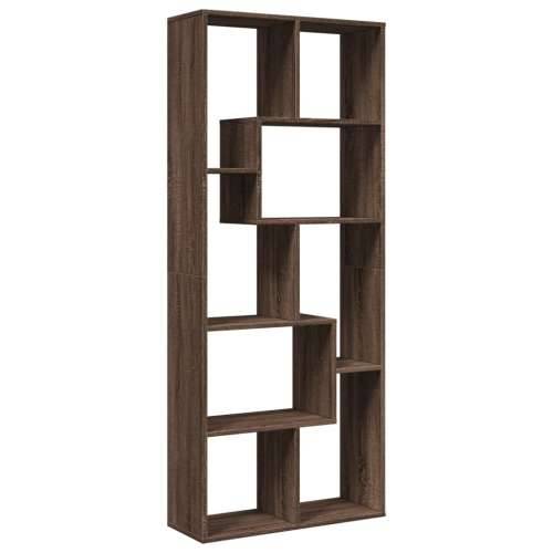 Pregrada / regal za knjige boja hrasta 67x25x161,5 cm drveni - Smeđi hrast 1 Cijena