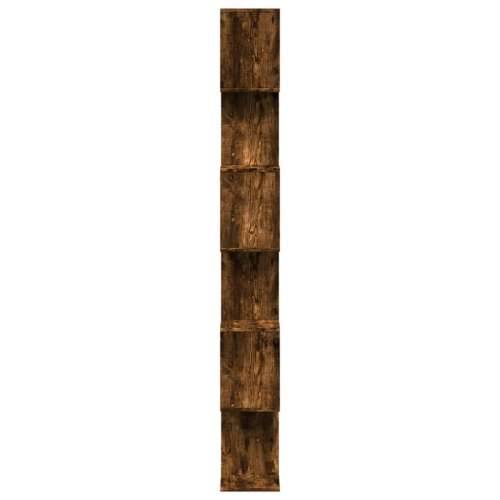 Pregrada / regal za knjige 6 razina hrast 70x24x193 cm drveni - Dimljeni hrast 1 193 cm Cijena
