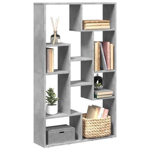 Regal za knjige boja betona 72 x 20 x 120 cm konstruirano drvo - Beton siva 1 72 cm Cijena