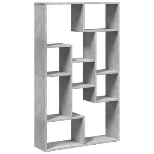 Regal za knjige boja betona 72 x 20 x 120 cm konstruirano drvo - Beton siva 1 72 cm Cijena