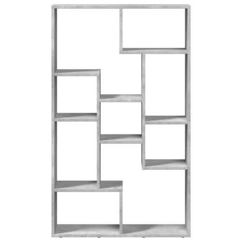 Regal za knjige boja betona 72 x 20 x 120 cm konstruirano drvo - Beton siva 1 72 cm Cijena