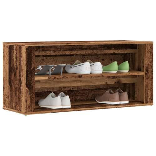 Klupa za cipele boja staro drvo 100x35x45 cm konstruirano drvo - Staro drvo 1 Cijena
