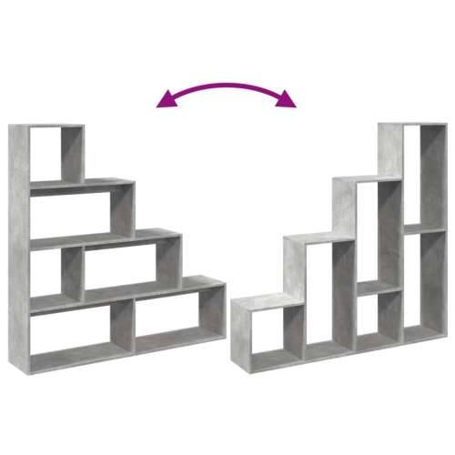 Pregrada / regal za knjige 4 razine sivi 143,5x29x143,5 cm drvo - Beton siva 1 143.5 cm Cijena