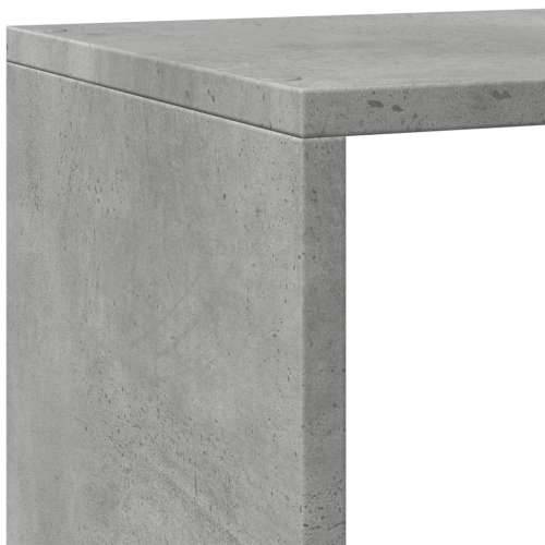 Pregrada / regal za knjige 4 razine sivi 143,5x29x143,5 cm drvo - Beton siva 1 143.5 cm Cijena